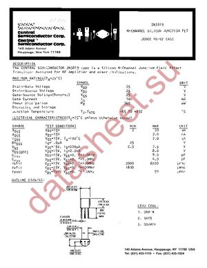 2N3819 datasheet  